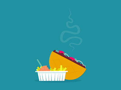 Kebab with fries chips fast food french fries fries junk food kebab munchies onions salad sandwich snack tomatoes