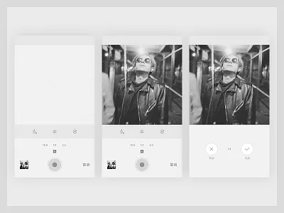 Style Q - Take Photos app black white blog camera elegant interactive originality photos simple social ui ux