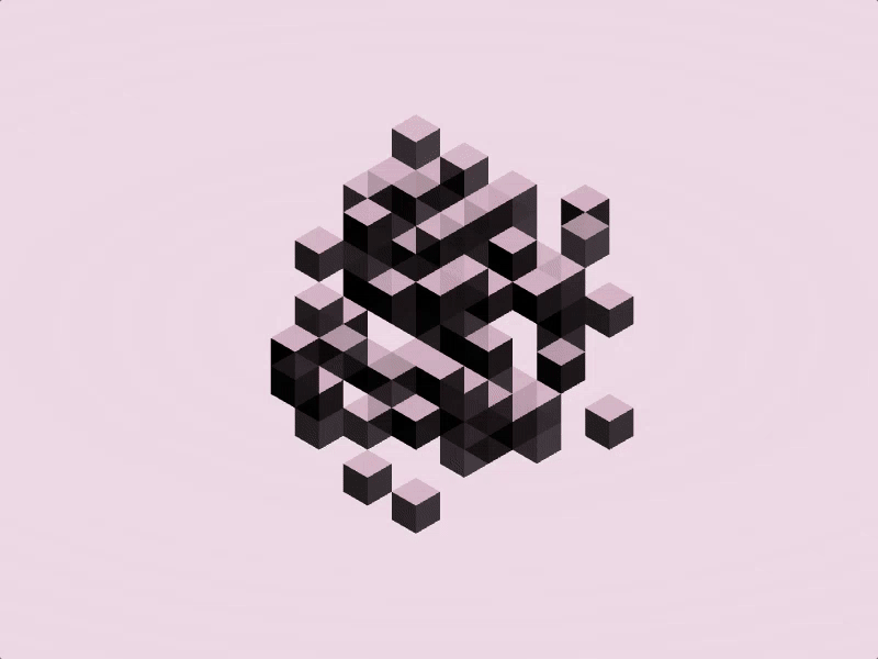 [WebGL] IsoGL canvas code creativecoding cubes generative isometric random sinnay structure threejs webgl