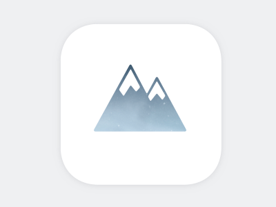 005 - App icon 005 app dailyui icon mobile mountain trekking