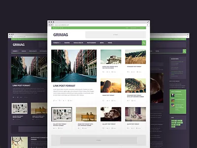 Grimag - Magazine WordPress Theme ad adsense icons magazine template theme ui ux wordpress