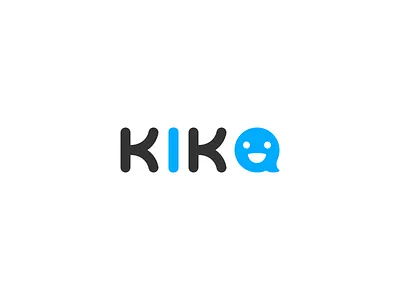 Kika Logo redesign a emoji happy icon k kika logo smile vi