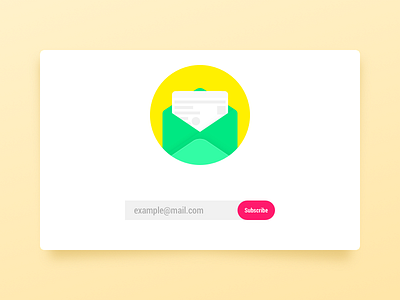 DailyUI #026 026 color dailyui fluorescence subscribe