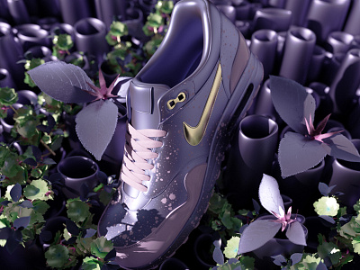 NIKE AIR MAX EXPERIMENT 2 3d c4d cinema4d design octane render set sneakers