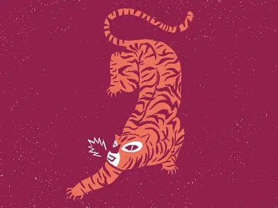 Tigress animal character design fan art illustration tiger