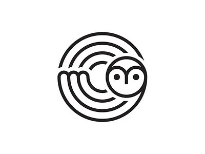 Owl icon identity logo logomark owl