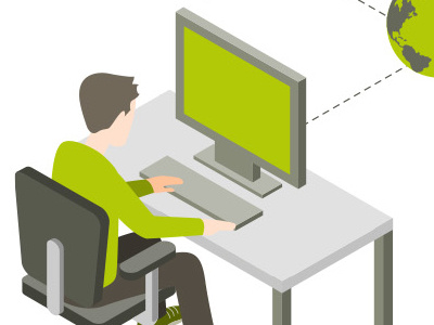 Isometric Infographics computer desktop infographic isometric vector
