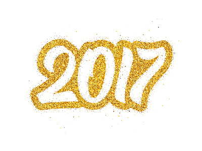 New Year 2017 vector greeting card design 2017 background banner card design glitter gold greeting new poster typography year