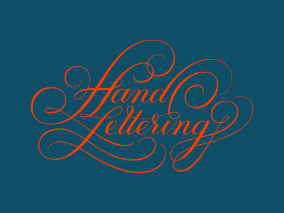 HandLettering copperplate lettering script