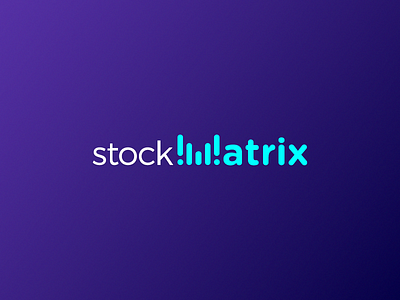 Stock Matrix analog branding digital logo network payment pulse stocks wave