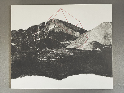 Longs Peak Polyhedron colorado drawing longs peak mountain peak pencil polygon polyhedron rocky mountain national park