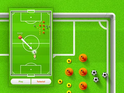 Touch Soccer App android app appstore game green ios native play soccer touch ui