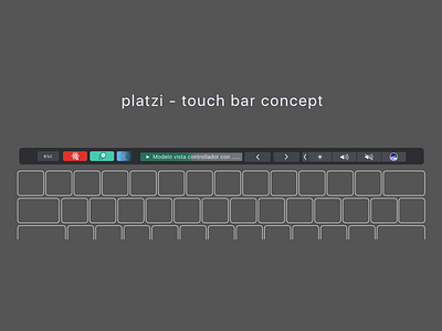 Platzi Touch Bar Concept bar macbook pro platzi touch touch bar touchbar