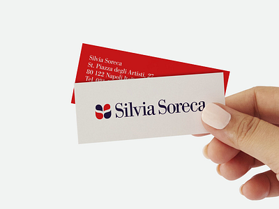 Silvia Soreca Cardiologist Business Card brand identity business card logo uiux visual communication