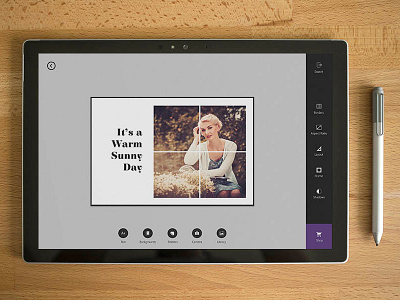 Photo Editor app design - Windows app design photo photoeditor surfacepro4 windows