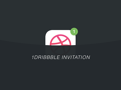 1 Dribbble Invitation dribbble invitation