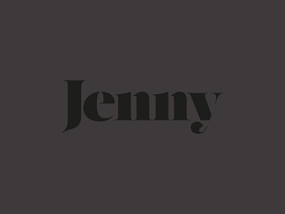 Jenny MUA beauty identity logo make up artist word marque