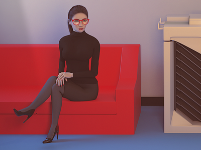 80s AI character 80s ai concept office retrofuturist robot