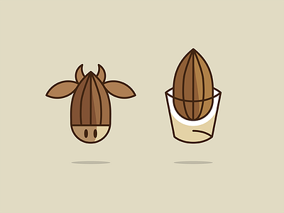 Almond Milk Brand Ideas almond brand dairy logo milk nuts paleo