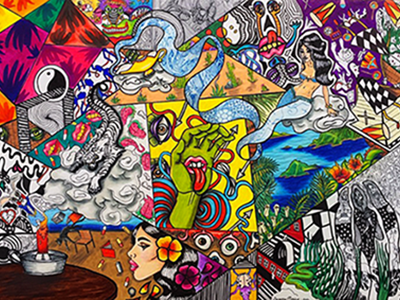 The Longest Wave inkdrawing oilpastel poster prismacolorpencil sharpie sharpiedrawing