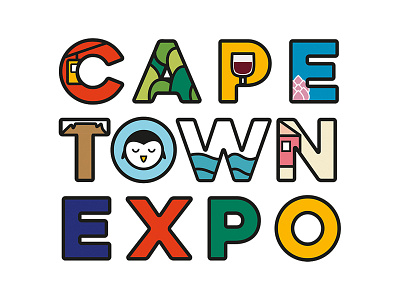 Cape Town Expo africa branding cape town icon identity illustration