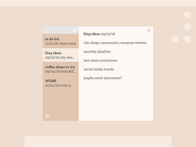 Daily UI - Notes Widget daily ui desktop interface minimal notes pop up ui user widget write