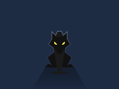 Night wolf animal flat design graphic design illustration illustrator night wolf