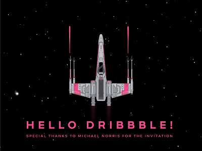 Hello dribbble! debut illustrator starwars