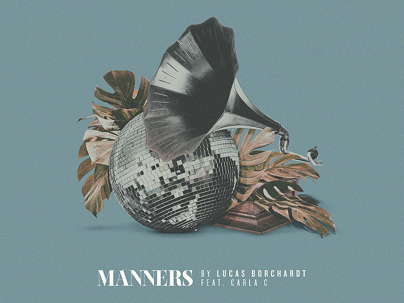 "Manners" - Lucas Borchardt. disco discoball gramophone jungle monstera music vintage