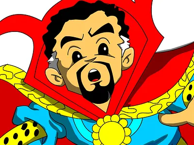 Doctor Strange comics design doctor strange dr strange fan art illustration marvel marvel comics movies vector