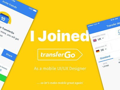 Hear ye, hear ye! apps calculator converter currency designer fintech job mobile new transfergo ui ux