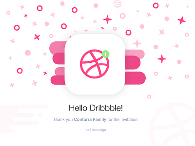 Hello Dribbble! community debut dribbble hello icon invite ios shot ui ux