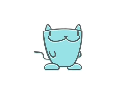 Cat animal cat cute logo mascot