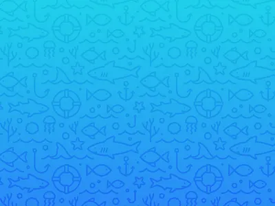 Shark Tank Pattern background illustration monoline ocean pattern sea seamless shark