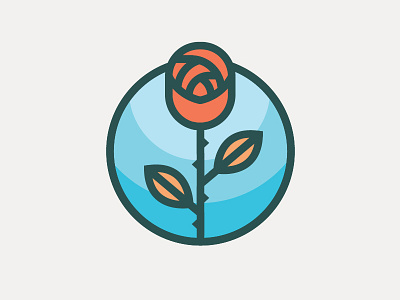 Rose flower patch rose vector