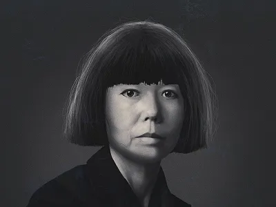 Rei Kawakubo asian black comme des garcons designer fashion kawakubo minimal portret rei