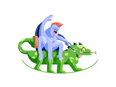 Rock On! character monster rocking horse weird