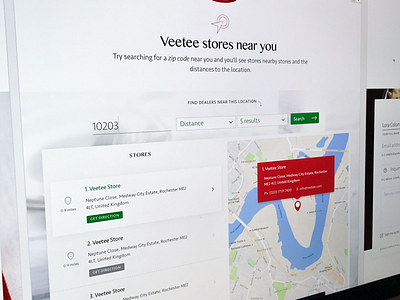Stores Near You clean ecommerce locator map minimal site store type ui ux web