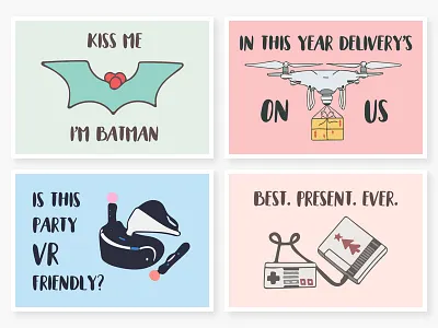 Geeky Freebie christmas doodle drawn free freebie geek hand holiday illustration vector