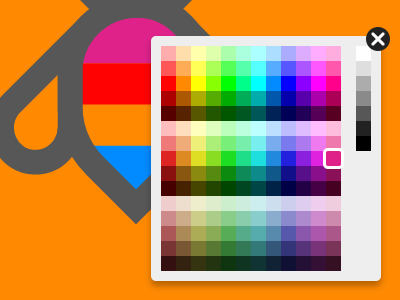 Huebee color picker screenshot