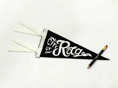 City of Rdg Mini Pennant americana black city design lettering nostalgia pennant pennsylvania product reading white