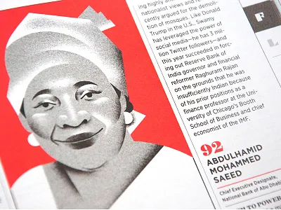 Worth Magazine editorial illustration face illustration magazine portrait worth