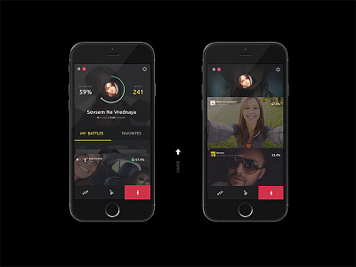 LipSync mobile app app battle ios iphone lipsync mobile ui ux