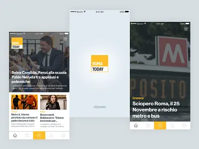 RomaToday Mobile App app clean ios mobile news