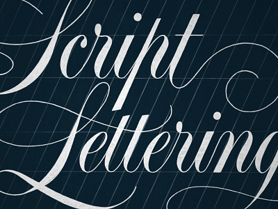 Script Lettering formal learn lettering script type