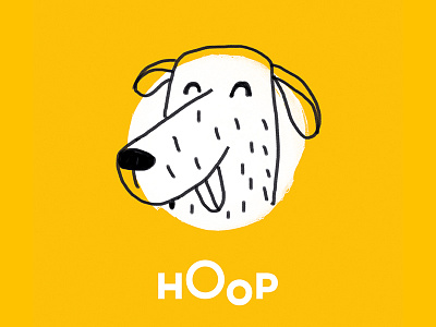 Hoop Illustration android app dog fun hoop illustration ios kids yellow