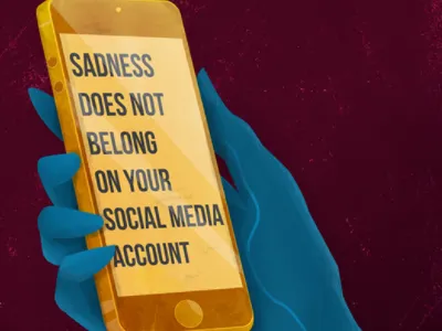Sadness hand iphone media phone sad sadness social