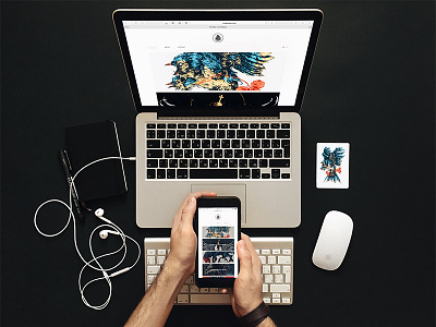 Personal website essentials further up illustration ivan belikov portfolio website workplace workspace