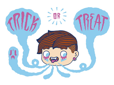 👻😱👻 Trick or Treat 👻😱👻 character cute ghost halloween happy monster treat trick trickortreat type typo typography