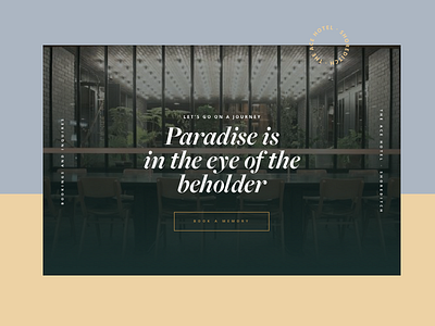 Ace Hotel — Landing Page booking page button call to action design hotel landing page modern style typography ui ux white